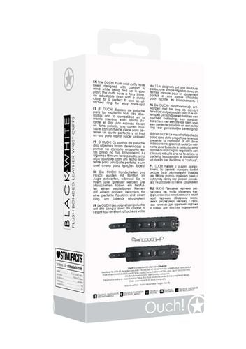 plush bonded leather hand cuffs - with adjustable straps na Arena.pl