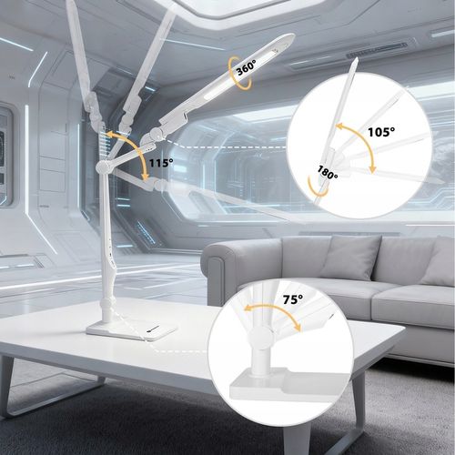 Lampka biurkowa Aigostar biały moc do 9 W na Arena.pl