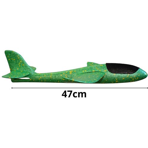 SAMOLOT STYROPIANOWY 47CM ZIELONY na Arena.pl