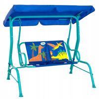 Zestaw MEBLI OGRODOWYCH dla dzieci piknikowy HUŚTAWKA