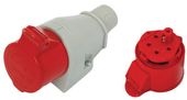 gniazdo izolacyjne stałe 32a 400v czerwone 3p+n+z ip44 - ex-tgn-127