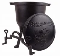 KOCIOŁEK ŻELIWNY 11L GARNEK MYŚLIWSKI NA PIECZONKI PIECZONEK KOCIOŁ