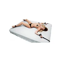 xr brands zestaw wiązań do łożka z wyściełanymi mankietami