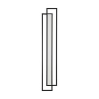 Lampa ścienna SYMMETRY-160 LED czarna 160 cm