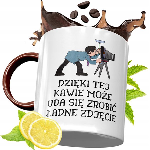 Kubek Bordowy Dla Fotografa Na Urodziny Prezent Z Nadrukiem Ze Zdjęciem zdjęcie 1