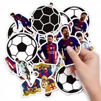 NAKLEJKI NA ZESZYT NALEPKA Z POSTACIAMI SPORT PIŁKA NOŻNA MESSI WZORY 10SZT
