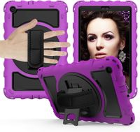 Etui do Samsung Galaxy Tab A 8.0” Podstawka i Pasek na Ramię Fioletowe