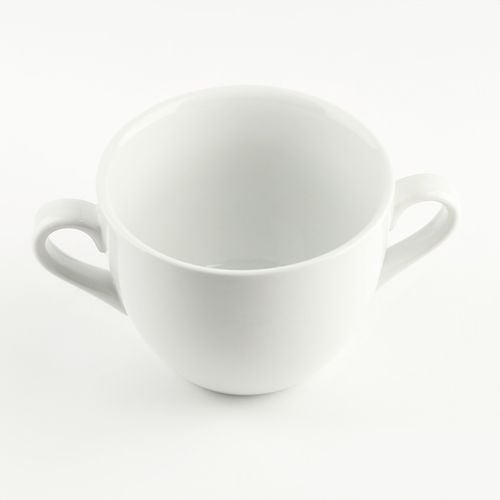 BULIONÓWKA PORCELANOWA 650 ML Z UCHWYTAMI MISKA OBIADOWA DO ZUPY KREMU na Arena.pl