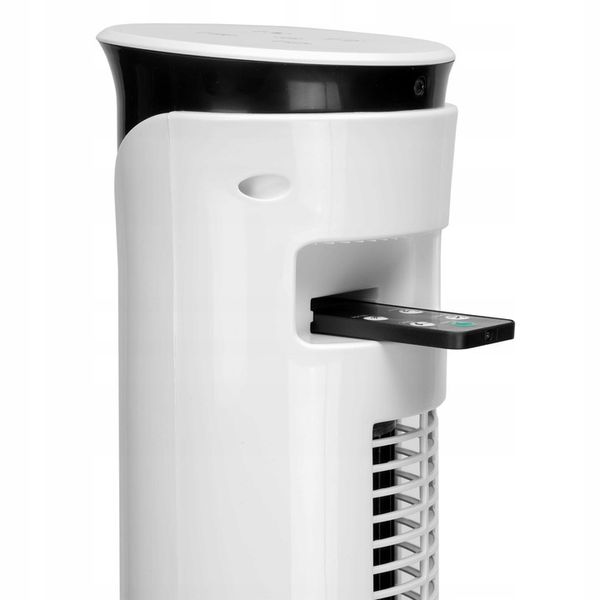 Wentylator kolumnowy wiatrak podłogowy cichy z pilotem timer termometr zdjęcie 7