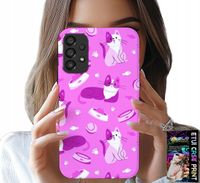 ETUI DO SAMSUNG A52 / A52S - LOVE CAT, WZORY Z KOTAMI KOTY, POKROWIEC