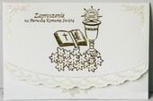 zaproszenia Komunia Święta  10szt.   3523