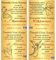 Złoty Łańcuszek z Medalikiem 925 Chrzest Komunia Grawer