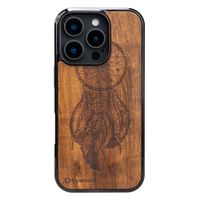 drewniane etui bewood do iphone 16 pro łapacz snów imbuia