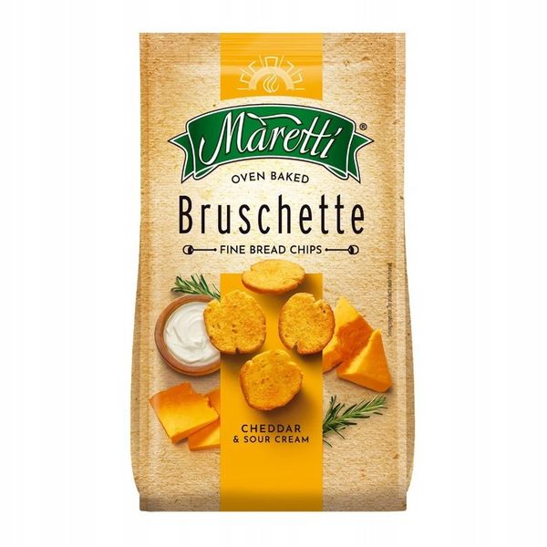 8x MIX Pieczone chlebowe krążki chipsy przekąska 70g Bruschette Maretti zdjęcie 10