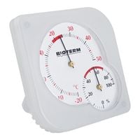 termometr zewnętrzno/wewn. bimetal + higrometr | 014800
