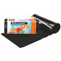 Worki na śmieci HDPE 20 l 50 szt. czarne
