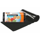 Worki na śmieci HDPE 20 l 50 szt. czarne