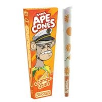 bibułki skręcone g-rollz ape cones orange-utan - 3 szt.