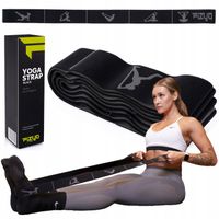 Mocna Taśma do Ćwiczeń Rozciągania Nóg Stretchingu Jogi FIZYO Pasek