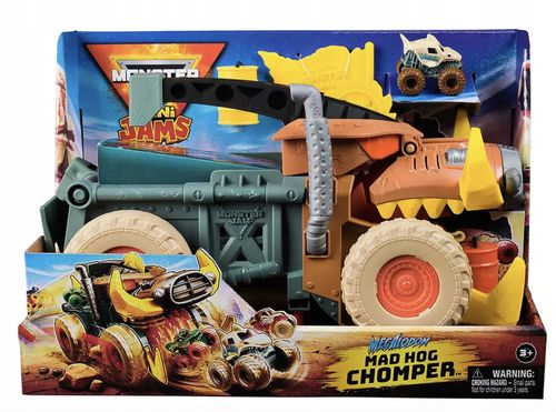 Monster Jam Mini Jams – Zestaw Megalodon Mad Hog Chomper z Akcesoriami na Arena.pl