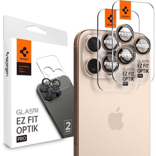 Szkło na Obiektyw Spigen Optik Pro Ez Fit DO iPhone 16 Pro, Max 2szt. na Arena.pl