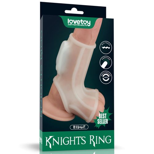 vibrating ridge knights ring with scrotum sleeve na Arena.pl
