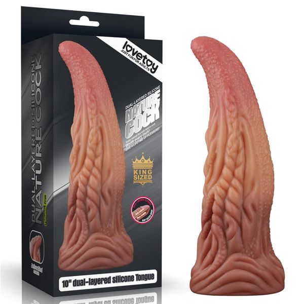 10'' Dual Layered Platinum Silicone Tongue zdjęcie 1