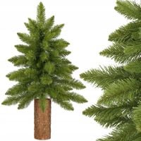 CHOINKA SZTUCZNA JODŁA NA PNIU PE LUX 90cm JAK ŻYWA GĘSTA PIĘKNA + GRATIS