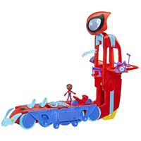 SPIDEY I SUPER KUMPLE AUTO BAZA 2W1 DŹWIĘK ŚWIATŁO +FIGURKA +MOTOR 61 CM