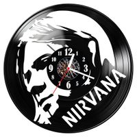 Zegar ścienny z płyty winylowej Nirvana 1490.14