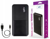 power bank oowerbank 10000mah czarny diody kontrolne usb usb-c
