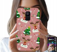 ETUI DO SAMSUNG A6 2018 - ŚWIĄTECZNE RENIFERY CHOINKI LASKA WZORY