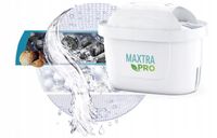 Szklany dzbanek filtrujący BRITA Glass niebieski + filtr do wody MAXTRA PRO