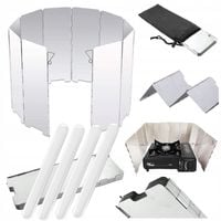 OSŁONA PRZECIWWIATROWA DO KUCHENKI PALNIKA SKŁADANA KONSTRUKCJA 24x84 CM