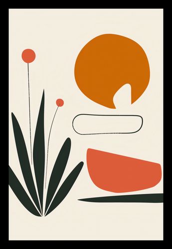 Plakat 40x60cm Abstrakcyjny Zen na Arena.pl