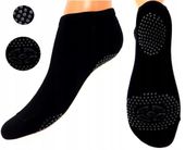 Stopki ABS Antypoślizgowe Bambusowe Męskie Skarpetki Czarne 1-PARA 39-42