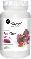 Aliness Pau d'Arco 500mg 100 caps Grzybica Łuszczyca Wsparcie skóry Wirusy