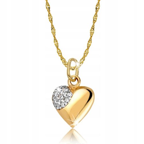 Złoty Łańcuszek Serce Serduszko Grawer na Arena.pl