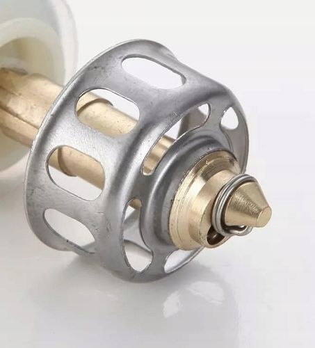 KOREK UMYWALKOWY Z SITKIEM automatyczny bez przelewu klik klak SREBNY na Arena.pl