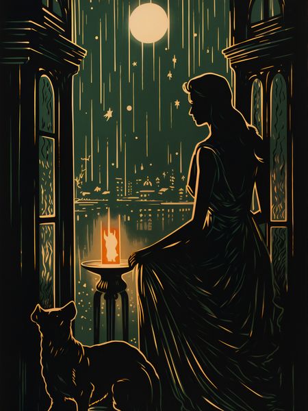 Plakat 60x80cm Nocne Szeptanie zdjęcie 1