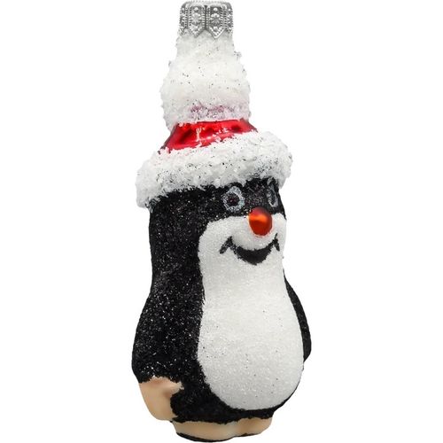 Bombka choinkowa ręcznie malowana - Krecik w czapce Mikołaja na Arena.pl