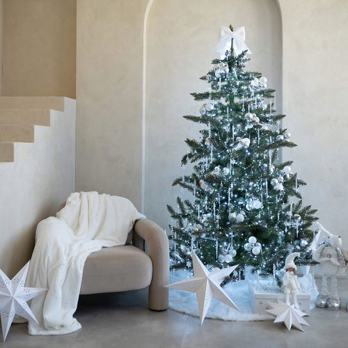 LAMPKI CHOINKOWE 1500 LED ZEWNĘTRZNE 121,5 M ŚWIATEŁKA STAŁE BIAŁE ZIMNE na Arena.pl