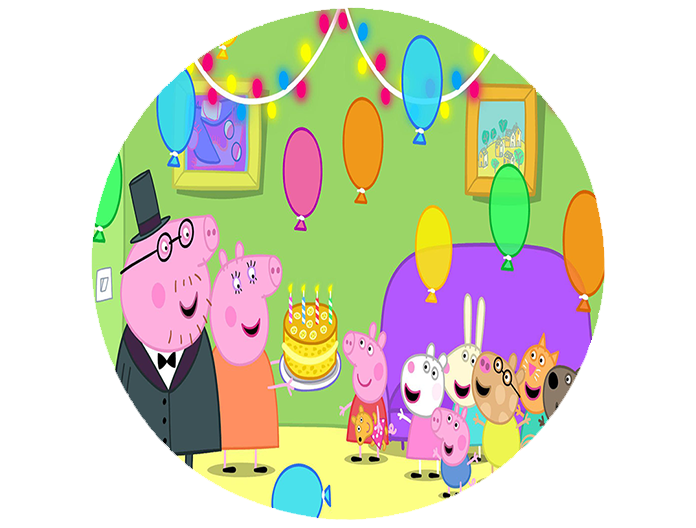 Opłatek na tort Świnka Peppa zdjęcie 1