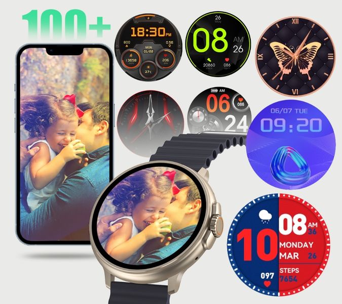 smartwatch rubicon rncf15 tytan/orange smarub258 zdjęcie 2