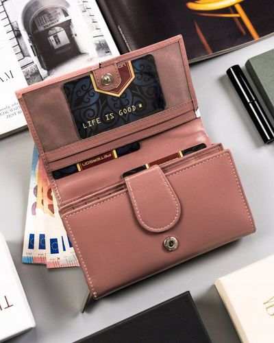 średnich rozmiarów portfel damski ze skóry naturalnej - peterson na Arena.pl