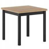 stół st25-fx dąb złoty craft /nogi czarne/ 80x80