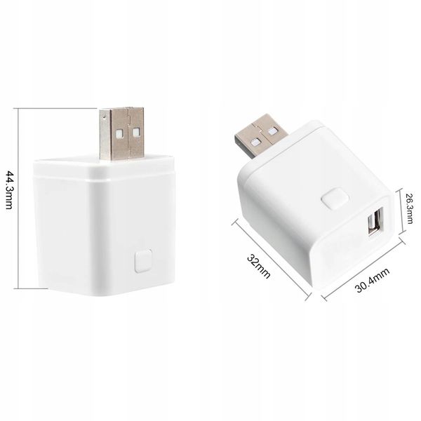 Inteligentny Mini Przełącznik Adapter USB 1 port 5-12V ZigBee TUYA Smart zdjęcie 11