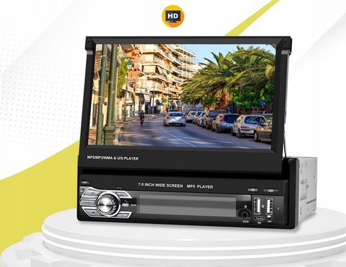 RADIO SAMOCHODOWE 1DIN 7'' BT WYSUWANY EKRAN DOTYKOWY MIRROR LINK na Arena.pl