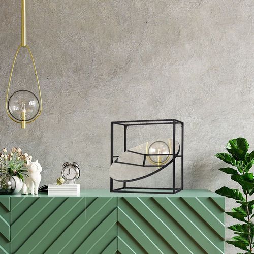 Lustro ścienne czarne 3D 45x45,5 cm na Arena.pl