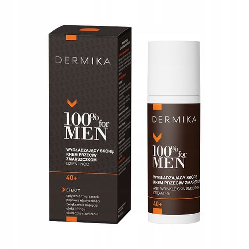 DERMIKA 100% for MEN wygładzający KREM przeciwzmarszczkowy 40+ 50ml na Arena.pl
